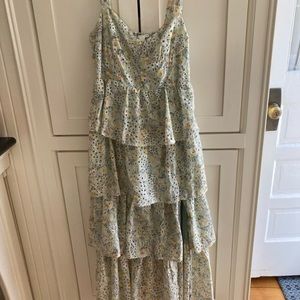 Astr Midsummer Floral Eyelet Dress